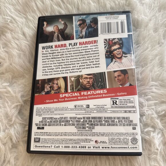 Unfinished Business (DVD, 2015) - Picture 2 of 4